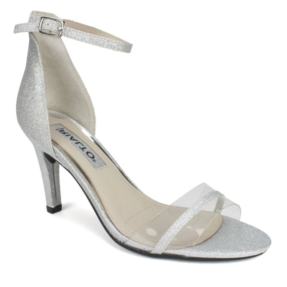 RIALTO Women's Revere Silver Glitter Dress Sandals US 8.5M - Picture 11 of 11